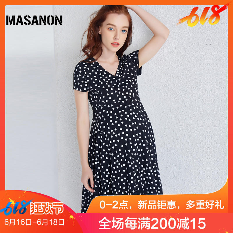 孕妇连衣裙夏装2019新款时尚中长款明星同款百褶波点夏天哺乳裙潮在类目 孕妇装/孕产妇用品/营养, 孕妇装, 连衣裙中 - 来自Buy2taobao.com提供专业的淘宝代购服务