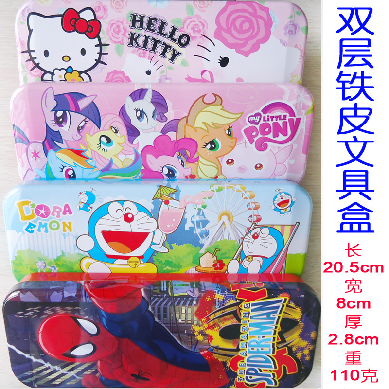 幼兒童鉛筆文具盒鐵皮盒雙層學生卡通筆盒傳統小學生筆類學習用品在類目 玩具/童車/益智/積木/模型, 學習/實驗/繪畫文具, 文具盒中 - 來自Buy2taobao.com提供專業的淘寶代購服務
