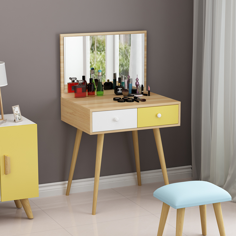 Northern Europe Solid wood dresser ins bedroom Small apartment Simplicity Dressing table Economic type Mini Flip Dressersin the Residential furniture , Tables , Dressing/Desk category - from Buy2taobao.com to provide professional Taobao agent buy service