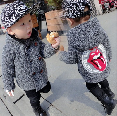 童装男童毛呢子外套儿童冬天大衣宝宝百搭秋装
