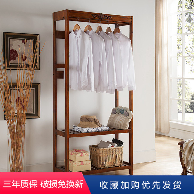 雅居阁美式实木衣帽架 简约现代简易储物落地挂衣服架 玄关置物架|msdalam kategori perabot kediaman, rak, kot rak - dari Buy2taobao.com untuk memberikan perkhidmatan ejen Taobao profesional membeli