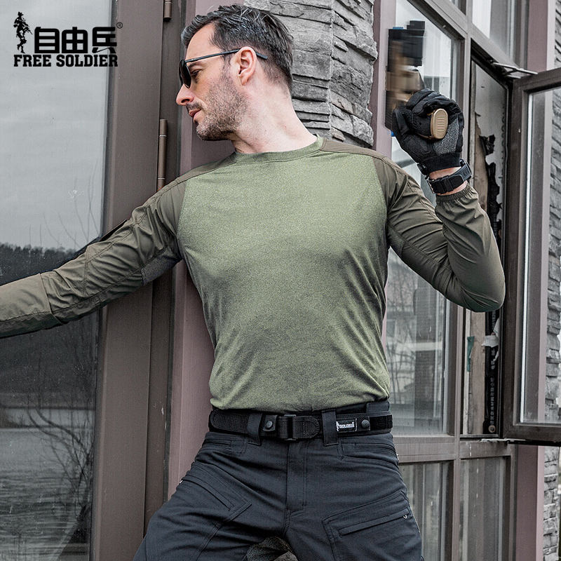 Freedom soldiers Fighting spirit outdoors tactics Long sleeve new pattern Primer Quick drying Perspiration ventilation Elastic force Quick dryingin the Outdoor/Mountaineer/Camping/Travel Goods , Outdoor clothing , Quick-drying underwear , Quick-drying T-shirt category - from Buy2taobao.com to provide professional Taobao agent buy service
