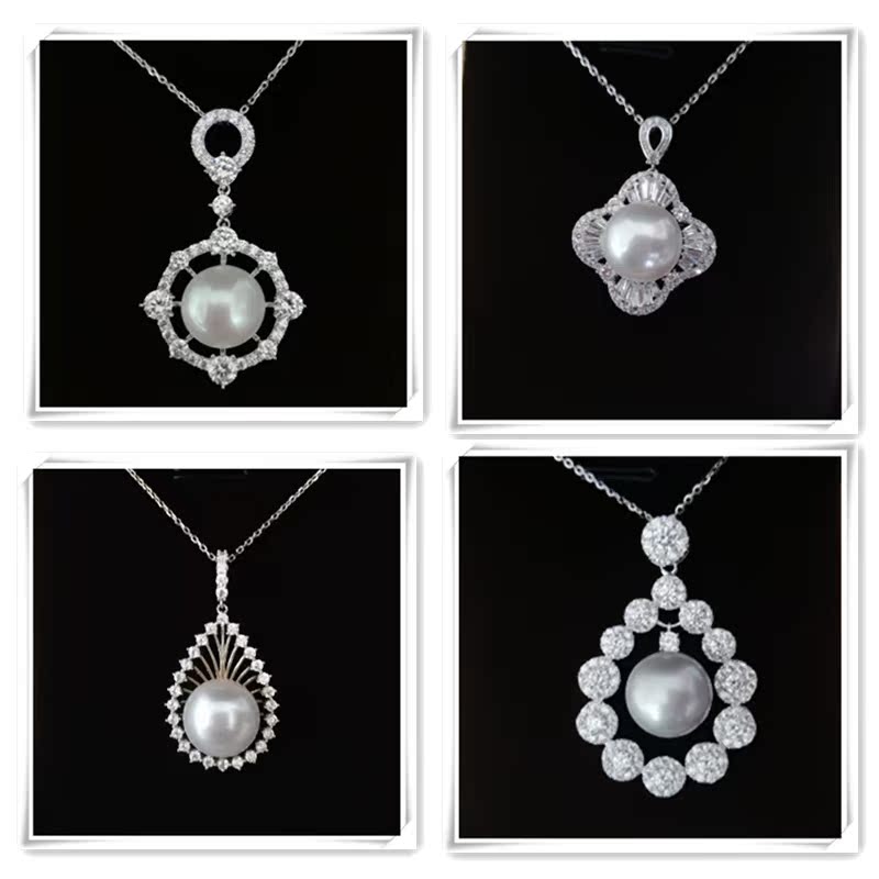 Natural freshwater pearl S925 Silver Necklace natural freshwater Pearl Steamed buns Clavicle chainin the Jewelry/Diamond/Jade/Gold , Natural pearls (New) , Choker category - from Buy2taobao.com to provide professional Taobao agent buy service