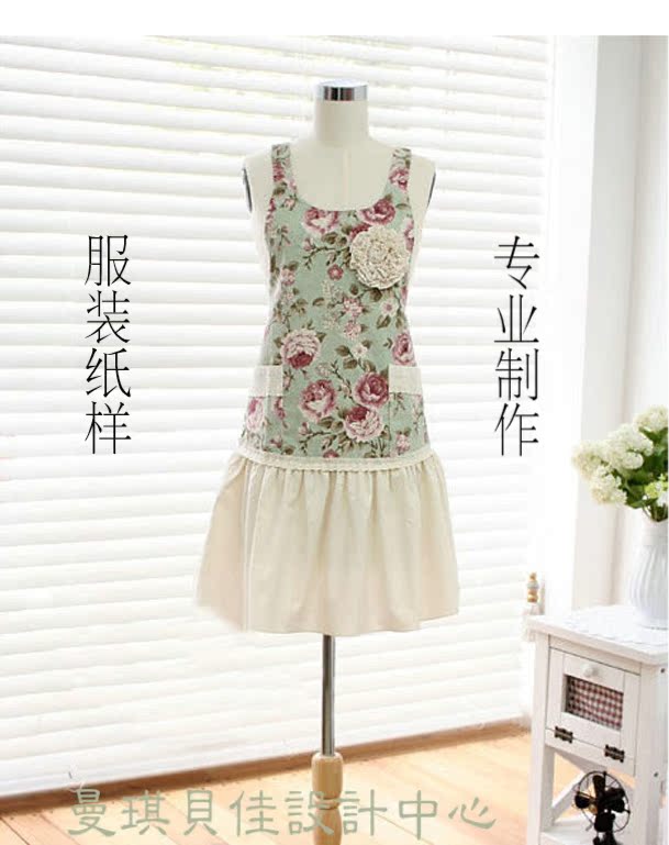 女裝連衣裙1:1實物裁剪圖紙 diy手作家居服連衣裙式圍裙紙樣WQ008在類目 個性定製/設計服務/DIY, 服飾箱包定製, 服裝定製, 禮服定製中 - 來自Buy2taobao.com提供專業的淘寶代購服務