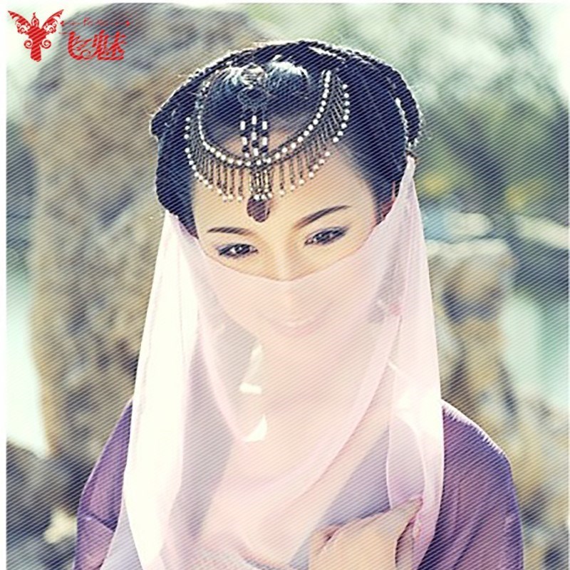 .romantic Desert Sunscreen Ear hanging sexy Mask Belly Dance dance Headdress Veil Mosquito control ancient costume Indiain the Women's clothing/Boutique , Costume/National costume/Stage costumes , National costume/Costumes category - from Buy2taobao.com to provide professional Taobao agent buy service