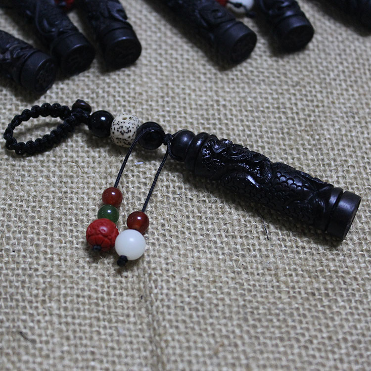 Boutique Key buckle Original manual Dragon Phoenix Black Mahogany Key chain Pendant Exorcise evil spirits Security and peace Letteringin the Festive supplies/Gift , Gift ideas , Keychain category - from Buy2taobao.com to provide professional Taobao agent buy service