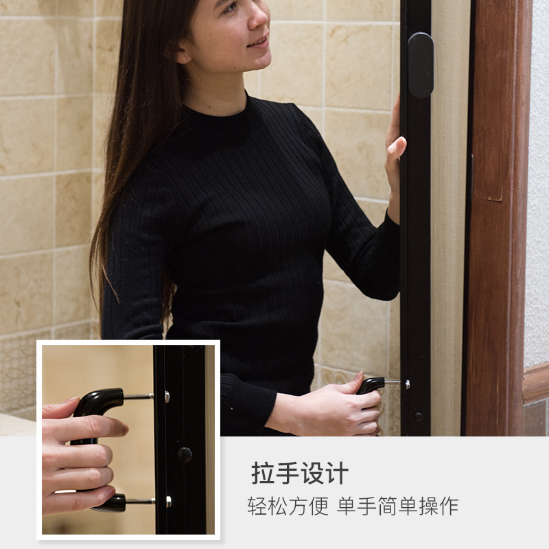 浴室隐形浴帘套装免打孔卫生间防水防霉洗澡帘加厚挡水隔断帘在类目 家庭/个人清洁工具, 卫浴用具/卫浴配件, 浴帘中 - 来自Buy2taobao.com提供专业的淘宝代购服务