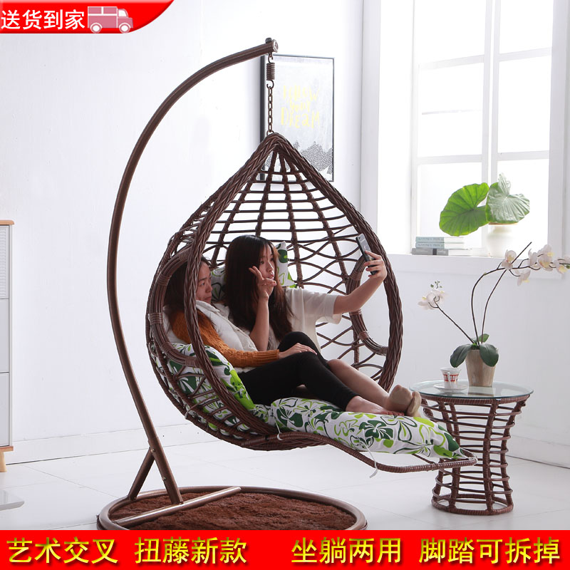 吊篮藤椅鸟巢室内双人阳台成人秋千吊椅懒人摇篮椅家用吊椅在类目 住宅家具, 户外/庭院家具, 户外秋千中 - 来自Buy2taobao.com提供专业的淘宝代购服务