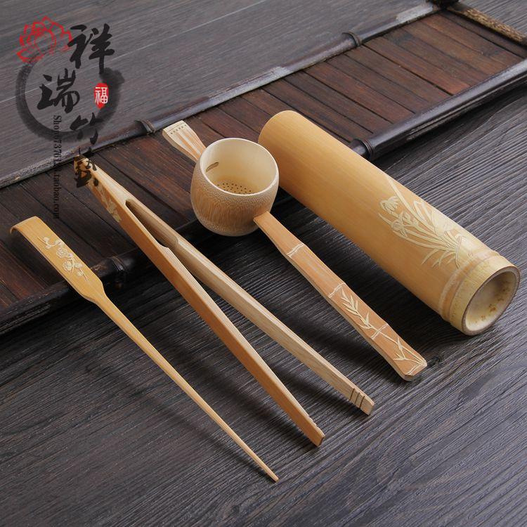 竹茶匙竹茶器五件套竹茶夾竹茶針茶漏 茶筒功夫茶具配件在類目 餐飲具, 茶具, 茶匙中 - 來自Buy2taobao.com提供專業的淘寶代購服務