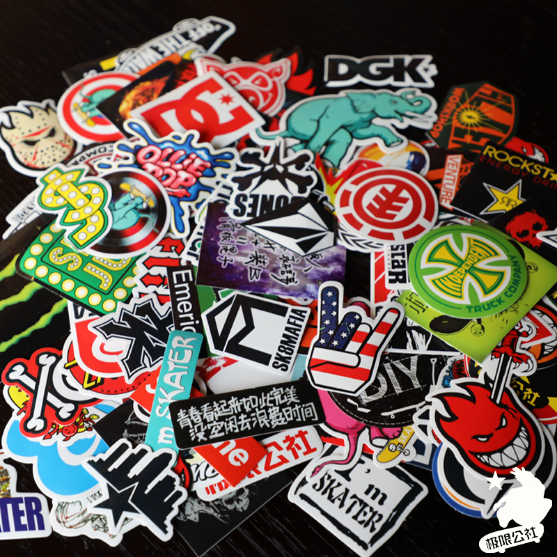 poster Sticker full set 15 elementin the Sports/Yoga/Fitness/Fans supplies , Skating/Skateboard/Extreme Sports , Skateboard category - from Buy2taobao.com to provide professional Taobao agent buy service