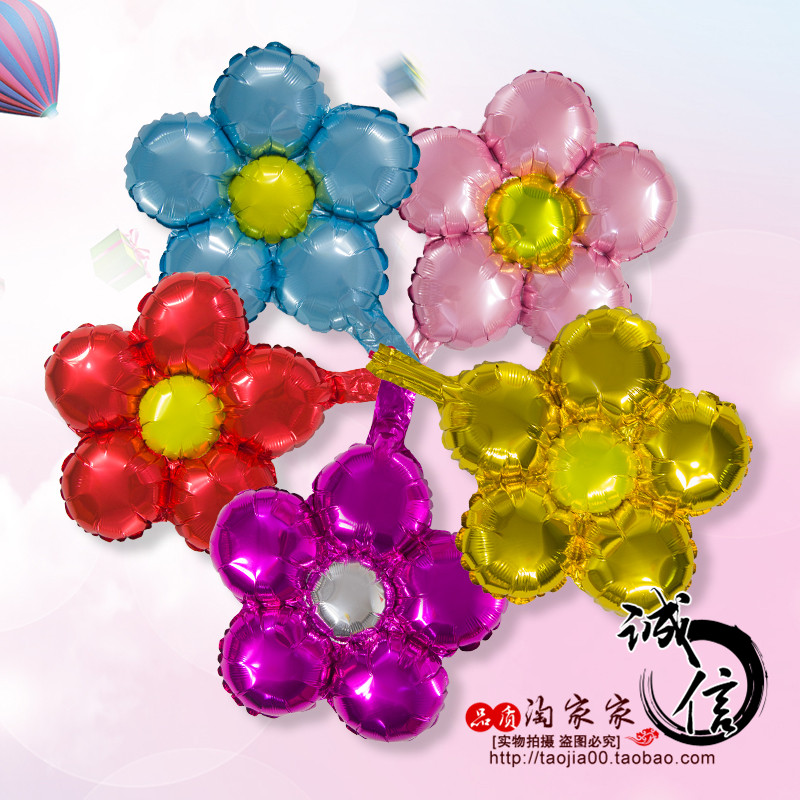 Plum blossom Aluminum balloon birthday party wedding Festival arrangement decorate kindergarten Flower Aluminum Wedding suppliesin the Festive supplies/Gift , Balloon/Floating air ball , Balloon category - from Buy2taobao.com to provide professional Taobao agent buy service