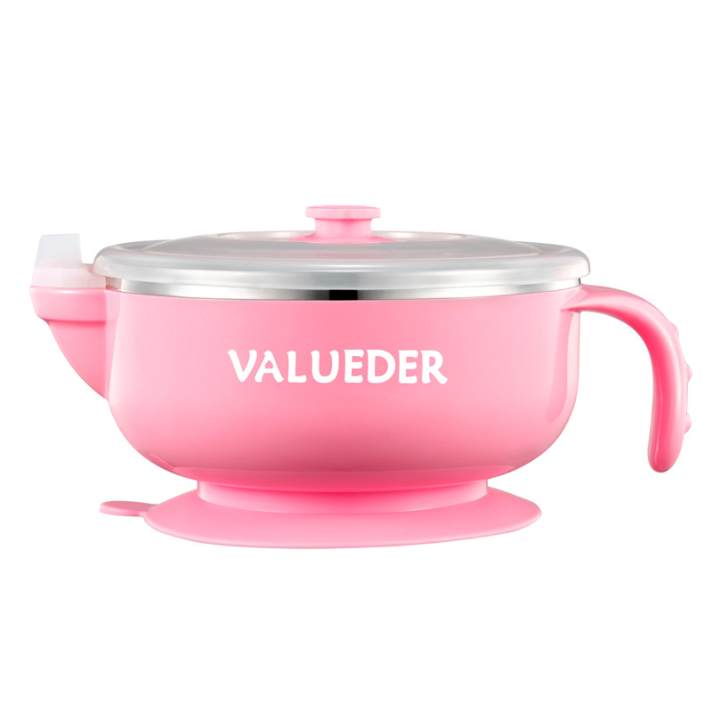 Child Baby children BB Having dinner tableware With cover seal up Water Heat preservation bowl 304 Stainless steel bowl Sucker bowlin the Diapers/Care/Feeding/Push lathe , Cups/Tableware/Grind/Attachment , Children's tableware category - from Buy2taobao.com to provide professional Taobao agent buy service