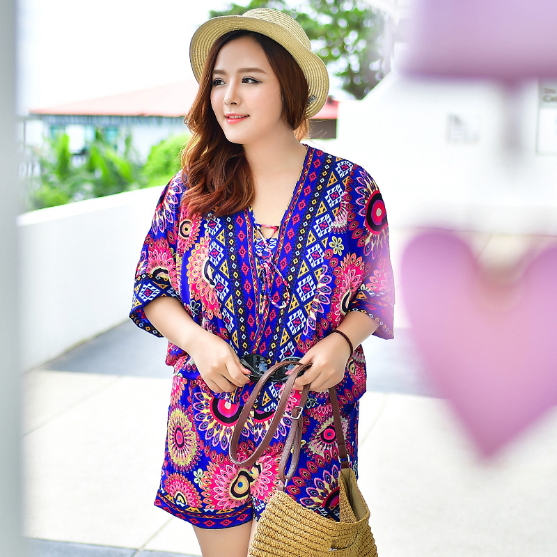 new pattern XXXXL Add fertilizer XL MM Show thin Ethnic style Boxer Bikini Four piece suit Swimsuitin the Sports/Yoga/Fitness/Fans supplies , Swim , Bikini category - from Buy2taobao.com to provide professional Taobao agent buy service