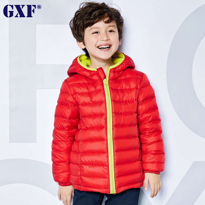 2016冬装轻薄宝宝连帽中大儿童白鸭绒女孩幼