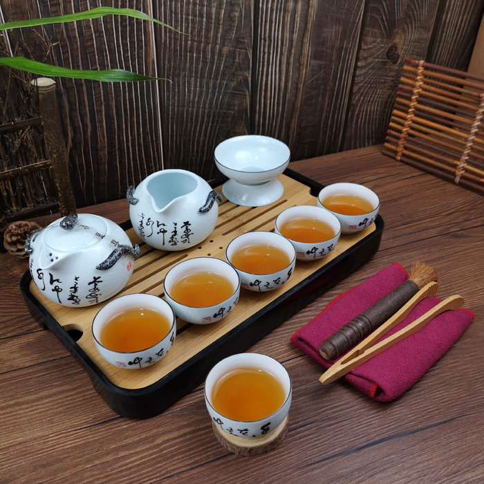 家用青瓷功夫茶具 陶瓷茶杯茶壶干泡茶盘套装 日式简约小茶台茶海|ruв категории посуда, чайный сервиз, набор чайный сервиз - от Buy2taobao.com для оказания профессиональной услуги покупки агента Taobao