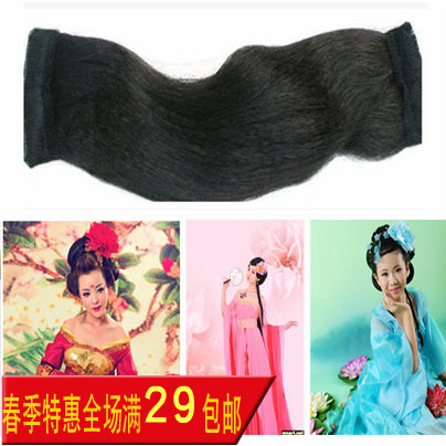 戏曲打毛假发发片 古装直发排影楼盘发 造型发包发垫假发批发在类目 美发护发/假发, 假发, 刘海片中 - 来自Buy2taobao.com提供专业的淘宝代购服务