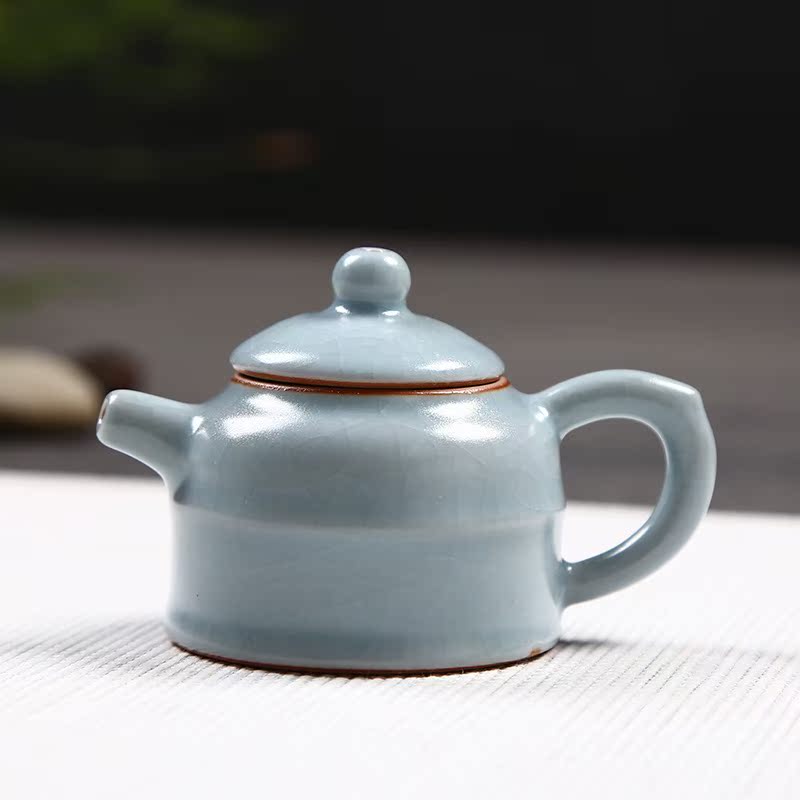 迷你可养汝窑开片茶壶创意陶瓷指尖壶袖珍小号茶具茶玩茶宠盘摆件|msdalam kategori pinggan mangkuk, set teh, perhiasan haiwan peliharaan teh - dari Buy2taobao.com untuk memberikan perkhidmatan ejen Taobao profesional membeli