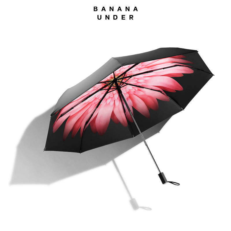 BANANA UNDER蕉下小黑傘女雙層太陽防曬防紫外線遮陽晴雨兩用淺妃在類目 居家日用, 傘/雨具/防雨/防潮, 傘中 - 來自Buy2taobao.com提供專業的淘寶代購服務