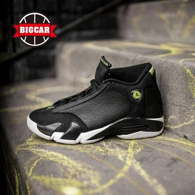 识货推荐 air jordan 14 aj14 乔14 黑白 氧气绿 487471-005 106