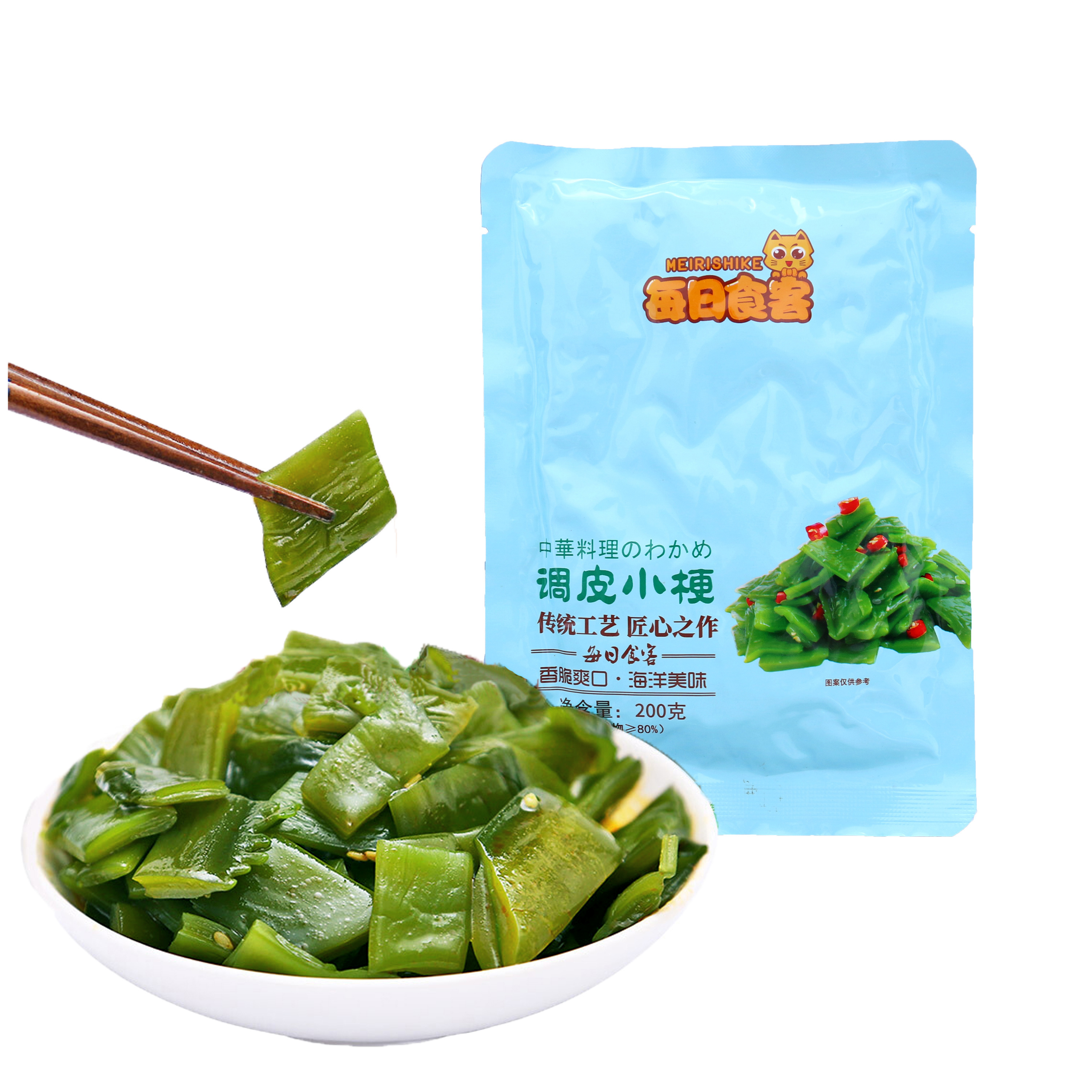 每日食客调皮小梗10袋200g每袋海带海藻海草佐餐小菜速食 包邮|msdalam kategori makanan ringan/Nuts/Specialty, Hickory/Nuts/pemanggangan, lain - dari Buy2taobao.com untuk memberikan perkhidmatan ejen Taobao profesional membeli