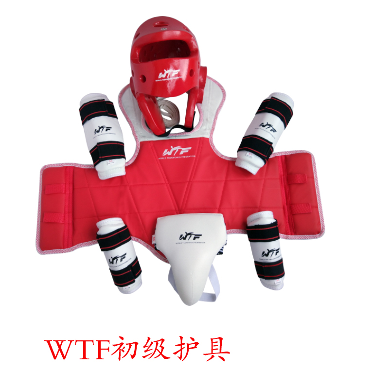WTF 草席纹 跆拳道护具5全套儿童装加厚五件套比赛护具 宝宝版型|msdalam kategori sukan/Yoga/kecergasan/bekalan peminat, Taekwondo/Wushu/Fight, Taekwondo, Tae Kwon Do - dari Buy2taobao.com untuk memberikan perkhidmatan ejen Taobao profesional membeli