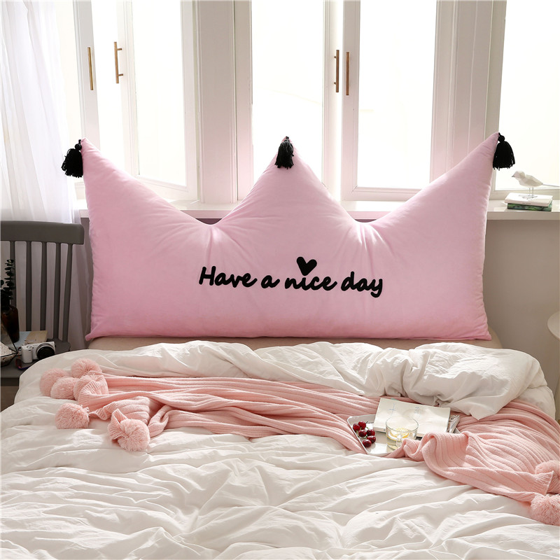 princess Wind and cloud The bed By pillows 1.2/1.5m backrest girl student decorate Plush Waist Soft rollin the Home Fabric , Pillow/Pillow category - from Buy2taobao.com to provide professional Taobao agent buy service
