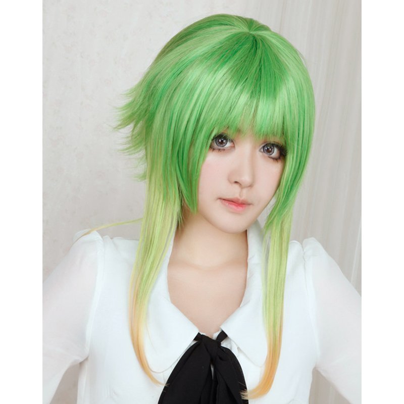 山茶花GUMI渐变 喵生 混色收脸草绿高温cosplay假发在类目 模玩/动漫/周边/cos/桌游, Cosplay服饰/道具/服务, COSPLAY配件/道具/人偶服中 - 来自Buy2taobao.com提供专业的淘宝代购服务