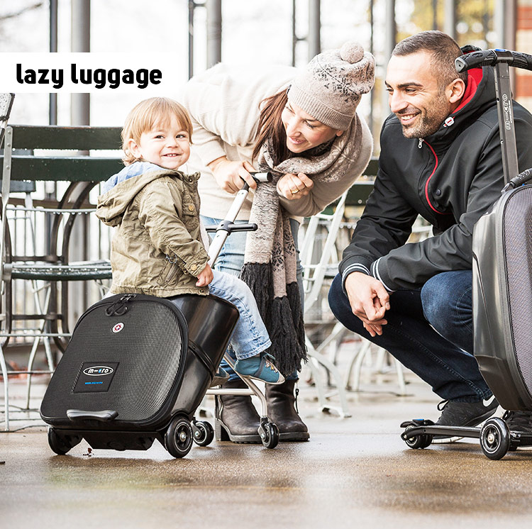 瑞士米高新品 LAZY LUGGAGE 懒人行李箱 方便出行 可带上飞机在类目 玩具/童车/益智/积木/模型, 童车/儿童轮滑, 滑板车中 - 来自Buy2taobao.com提供专业的淘宝代购服务