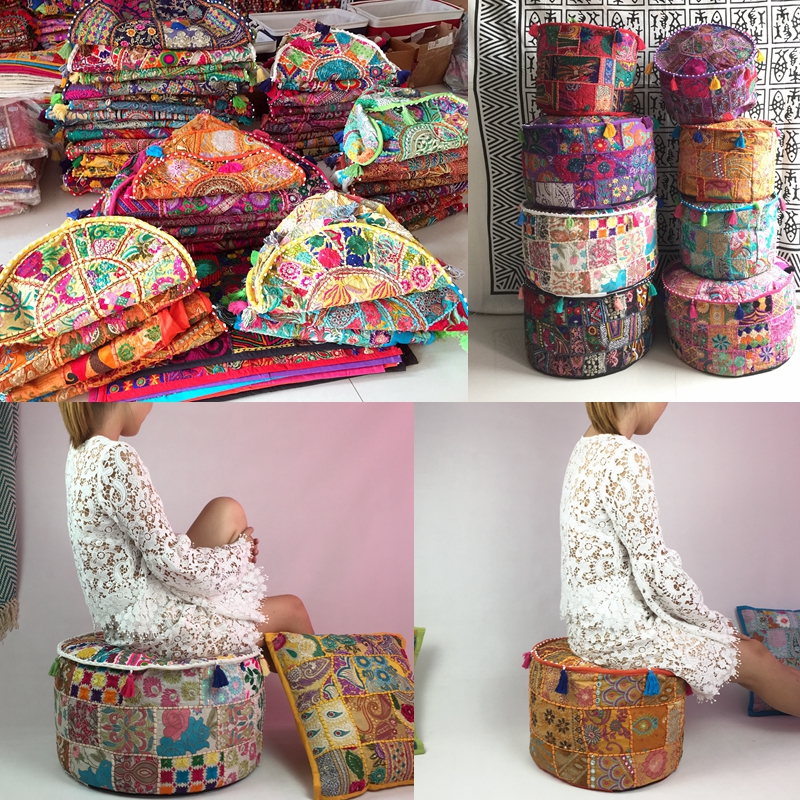 machine Embroidery India Imported Southeast Asia Ethnic style Home circular Cloth pier a living room bedroom Use Sitting pier Coverin the Home Fabric , Cushion/Cushion/Sofa cushion , Futon category - from Buy2taobao.com to provide professional Taobao agent buy service