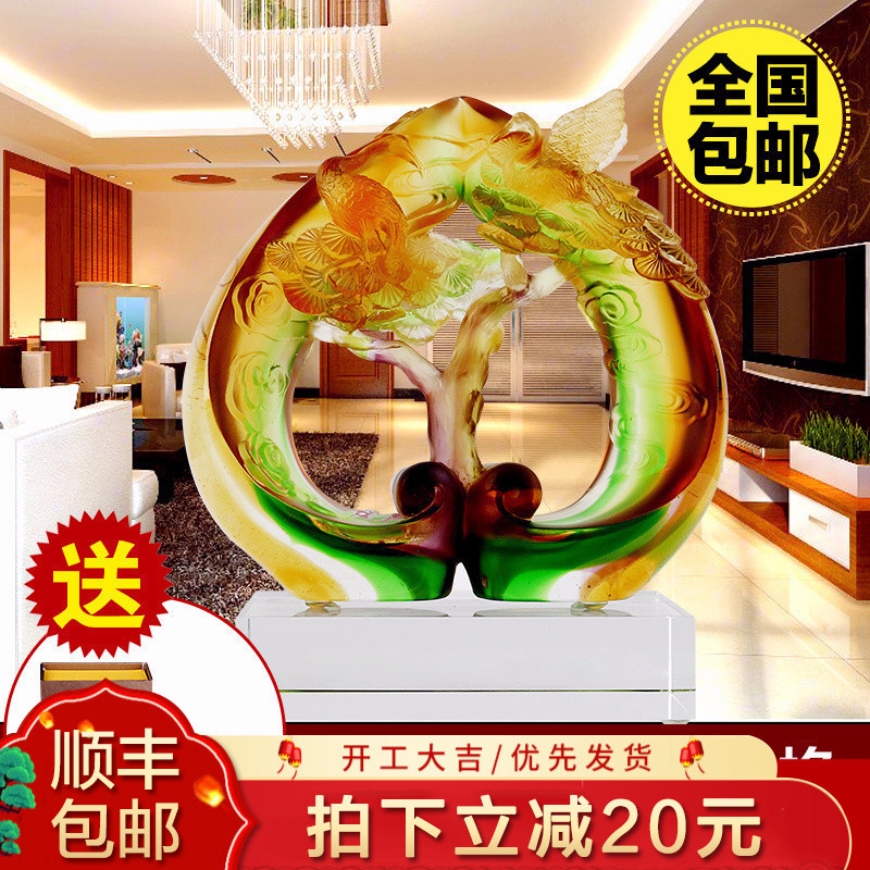 Stork Sickness Birthday Colored glaze a decoration Send their elders birthday gift company The opening Anniversary technology gift Decorationin the Home accessories , Decoration category - from Buy2taobao.com to provide professional Taobao agent buy service
