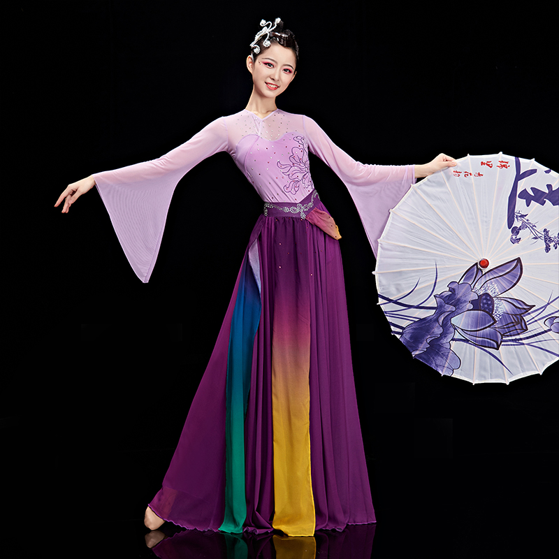 古典舞演出服女2019新款且看行云舞蹈服装飘逸中国风仙女纱衣套装|ruв категории Женская одежда, костюм/национальная одежда/театр костюм, национальная одежда/этап погрузки - от Buy2taobao.com для оказания профессиональной услуги покупки агента Taobao