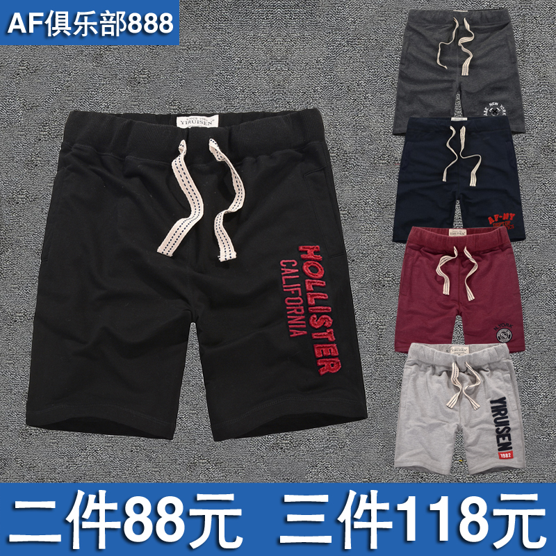 af短褲男夏裝休閑純棉寬松松緊短衛褲大碼美國潮中褲沙灘褲五分褲在類目 男裝, 休閒褲中 - 來自Buy2taobao.com提供專業的淘寶代購服務
