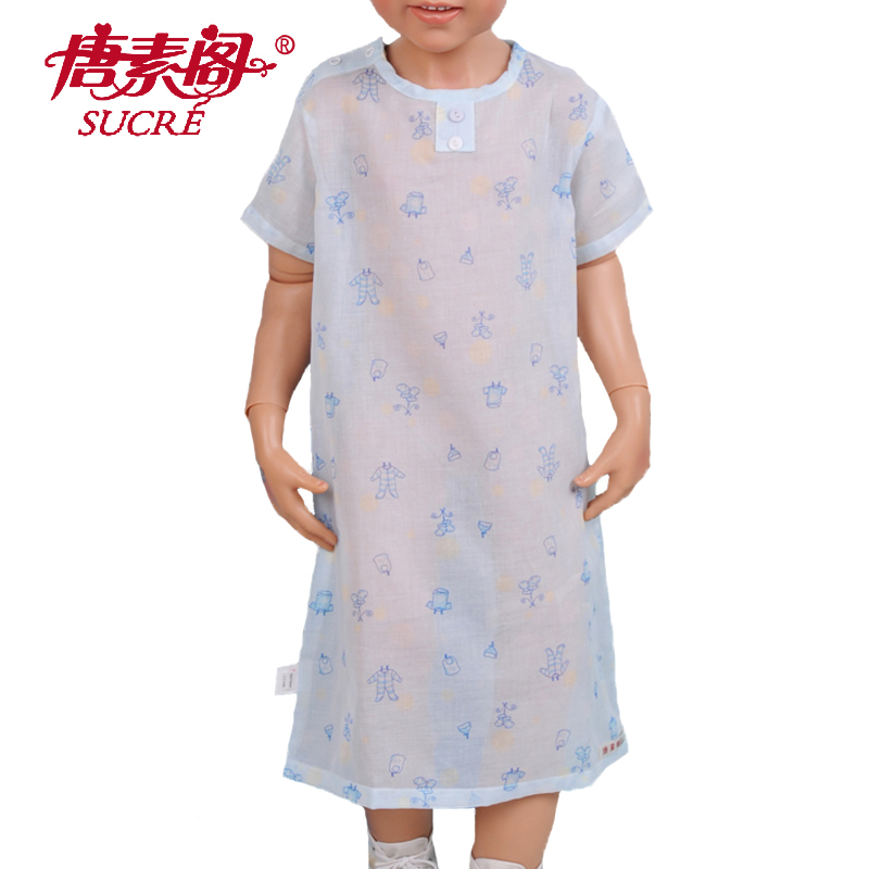 Tangsu children baby Nightdress robe Pyjamas pajamas 100% pure cotton ultrathin monolayer Gauze summer Short sleevedin the Children/Baby/Family fitted , Children tracksuit , Home gowns/Nightwear category - from Buy2taobao.com to provide professional Taobao agent buy service