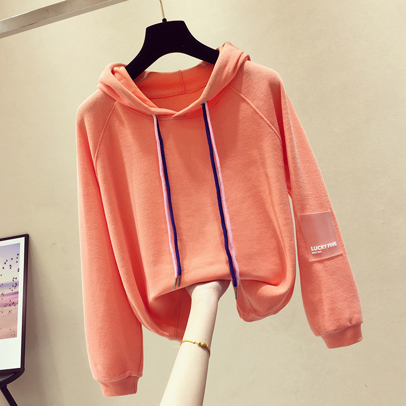 Little Solid Hooded Easy Sweater 2019 spring clothes new pattern Korean Edition Versatile Lazy wind student jacketin the Women's clothing/Boutique , Sweater/Fleece  category - from Buy2taobao.com to provide professional Taobao agent buy service