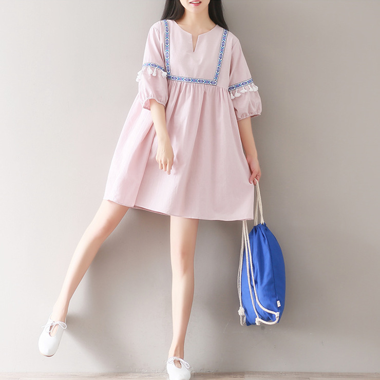 maternity dress spring clothes jacket Mori girl Embroidery Ethnic style Large Dress bishop sleeve summer fashion Women dressin the Maternity/Maternal supplies/Nutrition , Maternity , Dress category - from Buy2taobao.com to provide professional Taobao agent buy service