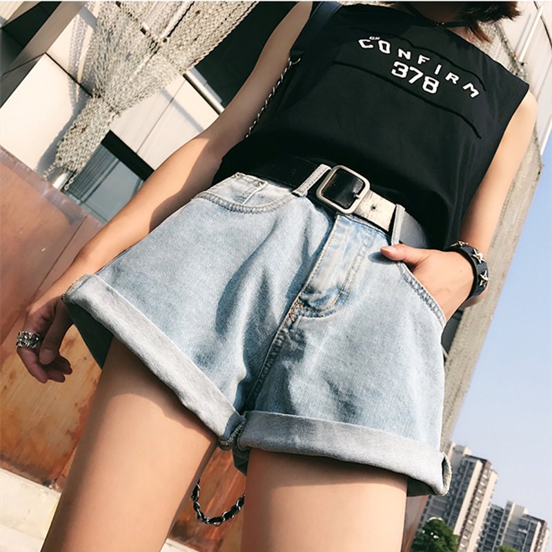 pregnant woman Broad leg shorts 2019 summer Korean Edition Flanging pregnant woman cowboy shorts Leggings Hot pants Thin sectionin the Maternity/Maternal supplies/Nutrition , Maternity Pants/Prop belly pants, Broad leg pants for pregnant women category - from Buy2taobao.com to provide professional Taobao agent buy service