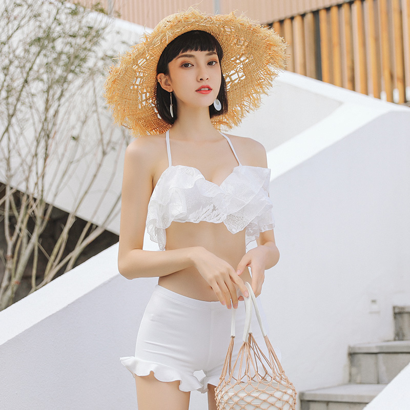 分體裙式泳衣女三件套小胸聚攏性感2019新款韓國小香風溫泉遊泳衣在類目 運動/瑜伽/健身/球迷用品, 游泳, 分體泳衣中 - 來自Buy2taobao.com提供專業的淘寶代購服務