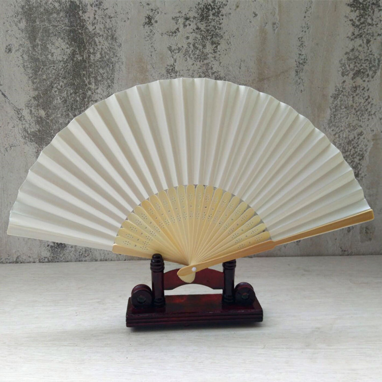diy blank Paper fan 7-inch without wearing make-up children painting white colour Folding fan kindergarten manualin the Home accessories , Craft fan category - from Buy2taobao.com to provide professional Taobao agent buy service