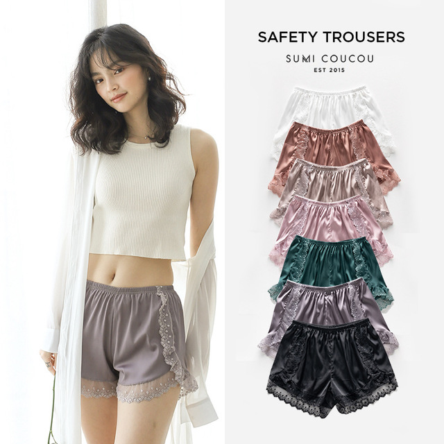 bottleyan~ superior quality Lace Silk like Satin Safety trousers Emptied Leggings Slacks shortsin the Women's clothing/Boutique , Pants , Leggings category - from Buy2taobao.com to provide professional Taobao agent buy service