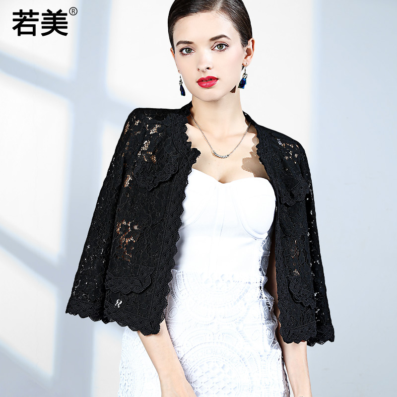小披肩夏季蕾丝外套女春秋外披配裙子旗袍外搭外套小香风开衫短款|ruв категории Женская одежда, короткое пальто - от Buy2taobao.com для оказания профессиональной услуги покупки агента Taobao