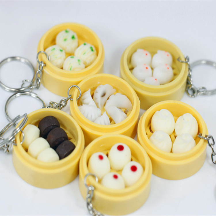 simulation Food Keychain originality Small gifts Promotion gift Dumplings Steamed buns Hanamaki Longti Model propin the Festive supplies/Gift , Gift ideas , Keychain category - from Buy2taobao.com to provide professional Taobao agent buy service