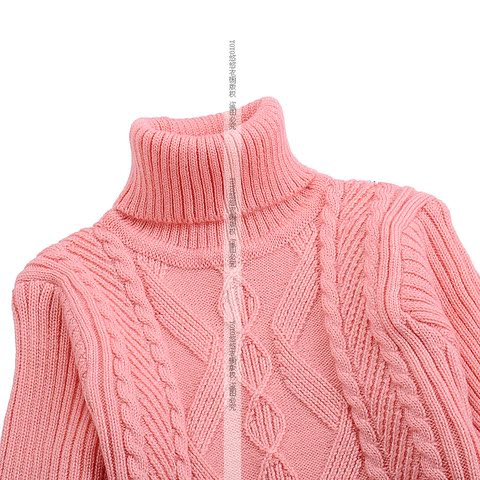 热销童装<em>毛衣</em>针织衫 女童女中大童高领儿童毛