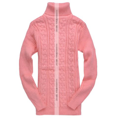 热销童装<em>毛衣</em>针织衫 女童女中大童高领儿童毛