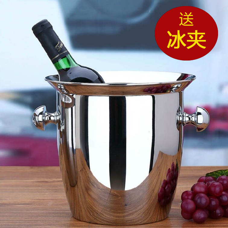 加厚不锈钢朗姆酒冰桶葡萄红啤酒桶冰块粒桶大号欧式香槟桶送冰夹|msdalam kategori pinggan mangkuk, Flagon/Wineglass/Wine, Ice Bucket - dari Buy2taobao.com untuk memberikan perkhidmatan ejen Taobao profesional membeli