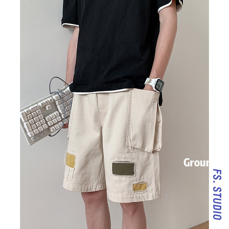 @ square less men's wear summer Trend patch hole washing Easy full marks trousers Korean Edition Teenagers Versatile shortsin the Men's clothing, Casual pants category - from Buy2taobao.com to provide professional Taobao agent buy service