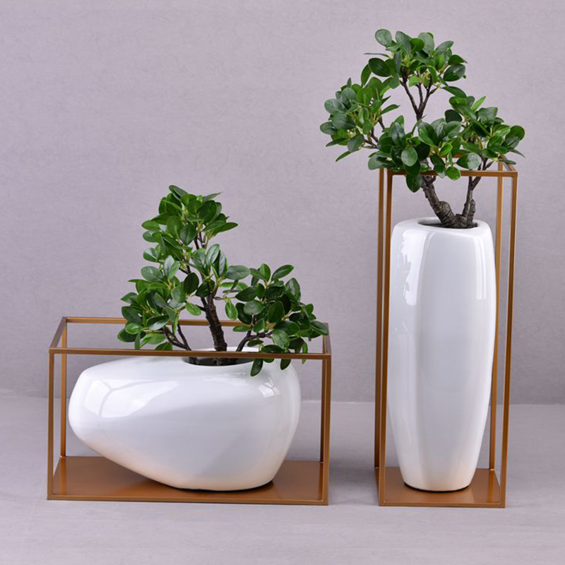 新中式摆件花瓶 摆件客厅插花陶瓷 家居样板间客厅简约金属花器在类目 家居饰品, 摆件中 - 来自Buy2taobao.com提供专业的淘宝代购服务