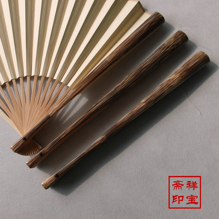 正品 8寸18方天然棕竹扇骨折扇 竹心桃丝扇 苏工扇面书法书画扇子在类目 居家日用, 扇/迷你风扇/配件/冰垫/冰贴, 扇子中 - 来自Buy2taobao.com提供专业的淘宝代购服务