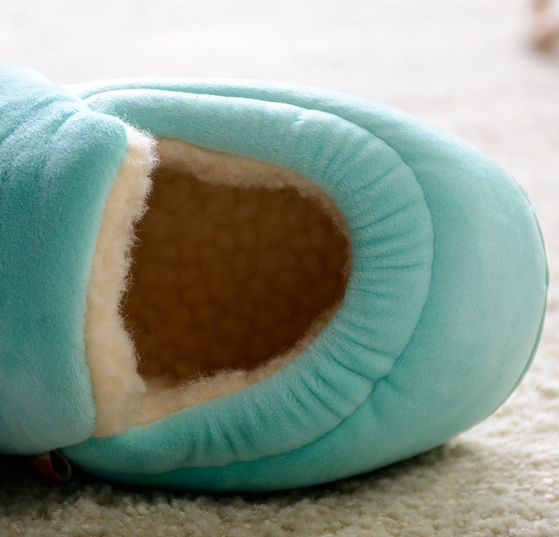 Family package with heavy-bottomed shoes, warm parent-child child home baby cotton-padded shoes for men and women cotton slippers indoor and outdoor