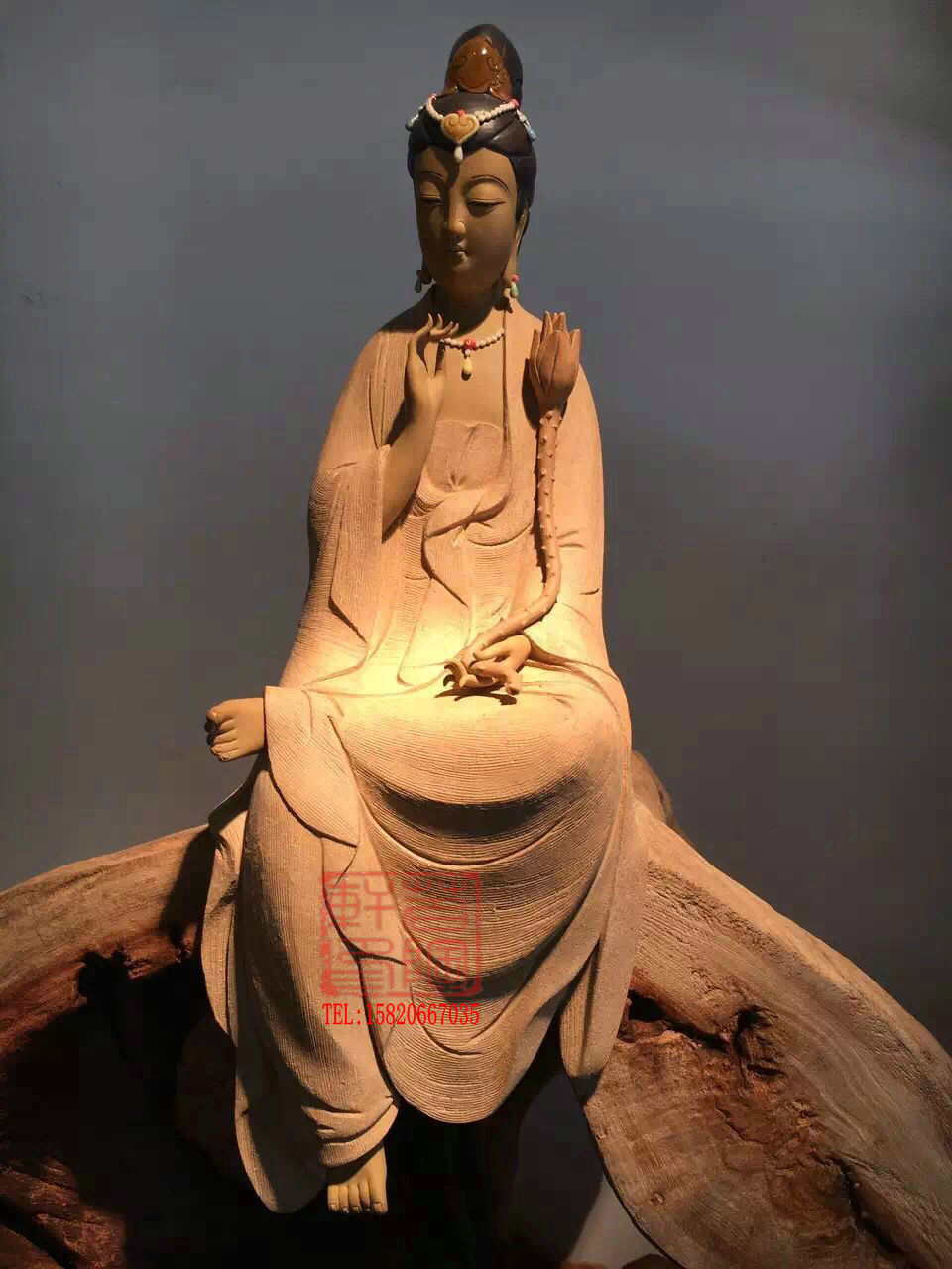 陶瓷工艺品 石湾公仔 慈念观音 菩萨 佛像