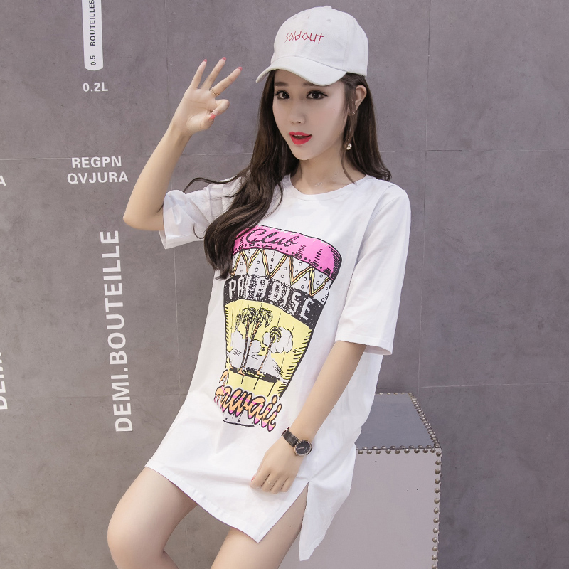 哺乳衣外出哺乳连衣裙纯棉t恤夏季短袖喂奶衣中长款产后衣服潮妈|ruв категории Всё для беременных и кормящих, дом одежды/кормления./осень белье, грудные одежды - от Buy2taobao.com для оказания профессиональной услуги покупки агента Taobao